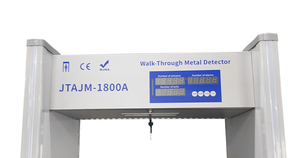 Yüksek hassasiyet 18 bölgeleri güvenlik muayene su geçirmez kapı çerçevesi demir tespit <span class=keywords><strong>Metal</strong></span> dedektörü güvenlik kapısı ile yürümek - Product Image 2