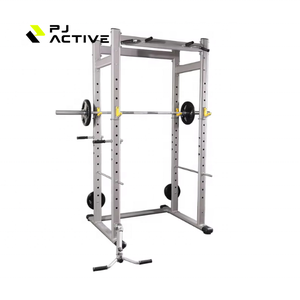 PINJIAN <span class=keywords><strong>Jaula</strong></span> de Potencia Multifuncional para Entrenamiento Integral de Levantamiento de Pesas con Barra Paralela y Cama de Levantamiento - Product Image 1