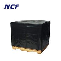 Bâche imperméable réutilisable en PVC, logo personnalisé NCF, bâche de couverture de pluie pour palette