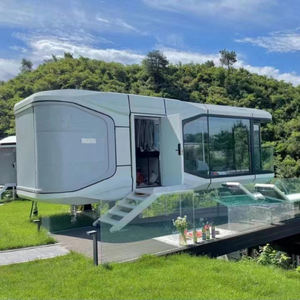 Maisons préfabriquées à structure en acier de conception moderne pour bureau Vestiaire Hôtel Utilisation privée avec faible encombrement - Product Image 1