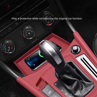 Auto-Innenausstattung für Volkswagen Lavida 2018-2026 Einfarbige Mittelkonsolen-Schutzmatte Mit Getränkehalter Silikonmatte