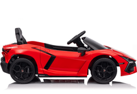 Voiture électrique pour enfants sous licence, en plastique, batterie 12V, 4 moteurs, télécommande 2.4G, voiture de sport électrique, 3-8 ans