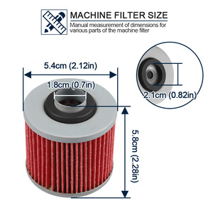 Filtro de Aceite para Yamaha YFM600 Raptor 700R 700 MF145C_R, Tamaño Estándar, Uso en Modificaciones - Product Image 2