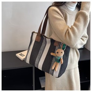 Nuevo Bolso de Hombro Moderno, Estilo Urbano, Gran Capacidad, Textura de Lona, Bolso Tote de Mano, Minimalista, Casual - Product Image 2