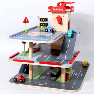 Jouets éducatifs multifonctionnels à assembler soi-même, <span class=keywords><strong>parking</strong></span> de voitures, signalisation routière, jeu d'apprentissage pour garçons et filles - Product Image 2