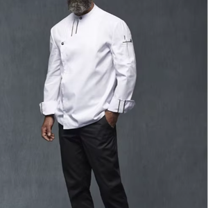 <span class=keywords><strong>Veste</strong></span> <span class=keywords><strong>de</strong></span> chef professionnelle à manches longues pour restaurant, <span class=keywords><strong>cuisine</strong></span>, boulangerie, café, hôtel, serveur - Product Image 1