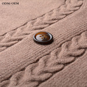 Suéter Cárdigan de Invierno para Hombre con Logotipo Personalizado OEM/ODM, Tejido Jacquard, Hombros Caídos, Cuello en V, Algodón - Product Image 6