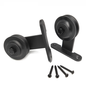 Rodillo de Acero de Fácil Instalación <span class=keywords><strong>para</strong></span> Sistema de Puerta Corredera, Kit de <span class=keywords><strong>Herrajes</strong></span> de Diseño Moderno <span class=keywords><strong>para</strong></span> <span class=keywords><strong>Puertas</strong></span> de Graneros, Hogares, Hoteles y Garajes - Product Image 4