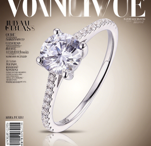 纸牌订婚戒指0.93ct E彩色女性手指承诺戒指批发新设计派对妥协 - Product Image 2