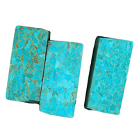 Matériau brut de turquoise compressé de haute qualité, prix d'usine, pierre de turquoise brute naturelle