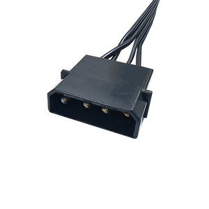 Grand câble d'extension d'alimentation Y-splitter 4 broches vers 1 à 3 SATA 15 broches, convertisseur d'alimentation SATA pour PC, <span class=keywords><strong>HDD</strong></span>, SSD, lecteur optique DVD - Product Image 2