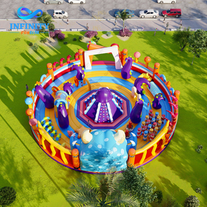 Parque <span class=keywords><strong>de</strong></span> Diversiones Inflable Gigante Personalizado para Exteriores, Proveedor <span class=keywords><strong>de</strong></span> Circuitos <span class=keywords><strong>de</strong></span> Obstáculos, Parque <span class=keywords><strong>de</strong></span> Juegos Inflable Grande Todo en Uno - Product Image 4