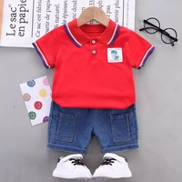 Nuevo Conjunto de Verano para Niños, Camiseta Polo Informal de Manga Corta para Niños y Niñas, Bebés e Infantes, con Estampado