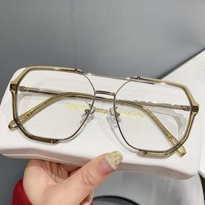 New European and American fashion large-<b>frame</b> sunglasses, big-<b>name</b> and popular polygonal sunglasses, women's sunshade and sun - Product Image 3