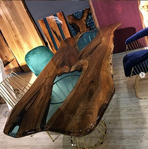 กาวเรซิ่นใสสำหรับงานฝีมือไม้ โต๊ะไม้  กาวติดไม้  กาวอีพ็อกซี่ใส  กาวแก้ว AB  โลหะประดับเพชร - Product Image 4