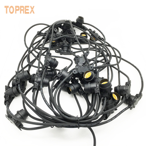 สายไฟเชื่อมต่อได้สำหรับหลอดไฟ LED แบบ E27 สำหรับภายนอกอาคาร ไฟประดับตกแต่งแบบสายยาว 100 เมตร สำหรับตกแต่งคริสต์มาส - Product Image 3