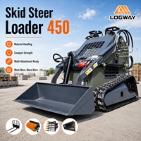 Chargeuse compacte sur chenilles LOGWAY avec moteur EPA Euro V, livraison rapide, pour travaux de jardinage, d'agriculture et de construction