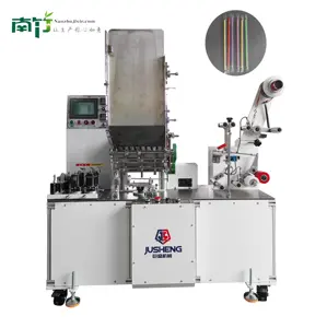 Individual paper packaging I Shape Straw Elbow Packing Machine