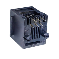 Nuevo enchufe de red completamente de plástico 1X1 6P6C CAT5E CAT6 CAT6A Terminal con hebilla de oreja izquierda Rj11 Conector Ethernet