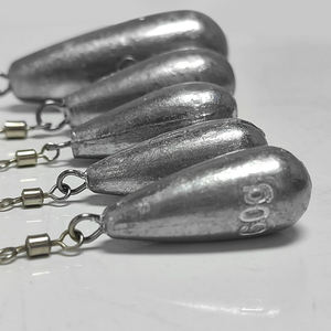 Chumbada de Pesca em Forma de Bomba com Laço e Girador, Chumbada de Pesca em Metal Fundido - Product Image 6