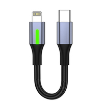 Accessoires mobiles en gros HXBO Câble de données USB-C Type-C à charge rapide 60W 3A en nylon tressé 0,25m/0,5m pour iPhone 17