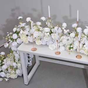 Centrotavola all'ingrosso <span class=keywords><strong>rose</strong></span> floreale fila Runner decorazione decorazione matrimonio natale Back School capodanno cinese - Product Image 5