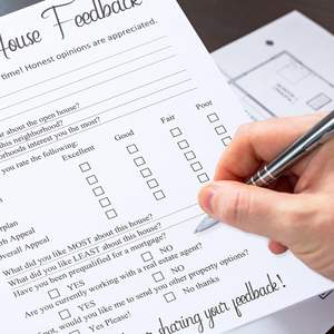 Real Estate Open House Feedback Bloc de notas Sign Open House Cuestionario Open House Feedback Form para Agent Broker - Product Image 3