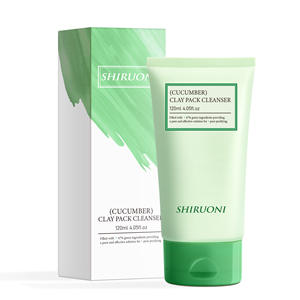 <span class=keywords><strong>Masque</strong></span> d'<span class=keywords><strong>argile</strong></span> au <span class=keywords><strong>concombre</strong></span> naturel avec logo personnalisé pour le visage, apaisant et hydratant, sensation de fraîcheur, minimisation des pores, soin de la peau - Product Image 2