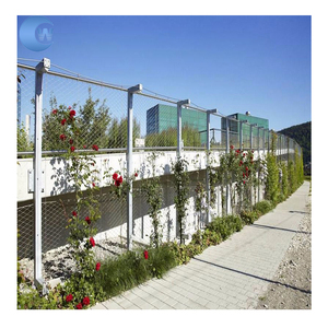 Màu Xanh Lá <span class=keywords><strong>C</strong></span>ây Tường Dệt Dây Lưới Vườn Nhà Máy <span class=keywords><strong>Trellis</strong></span> Lưới Ferrule <span class=keywords><strong>C</strong></span>áp Lưới Leo Nhà Máy <span class=keywords><strong>Trellis</strong></span> Thép Không Gỉ Dây Dây Lưới - Product Image 3