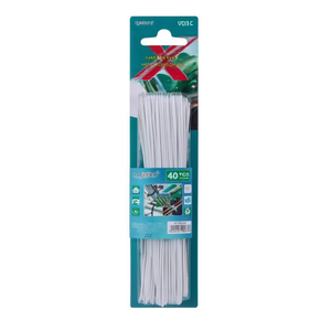 Abrazaderas para cables 4,5x160 mm, blancas, 20 unidades, para organización de cableado eléctrico - Product Image 2