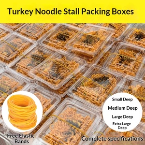 กล่องพลาสติกใสแบบใช้แล้วทิ้งสำหรับใส่ขนมเส้นทอด ขายส่งสำหรับร้านค้าและร้านอาหาร - Product Image 2