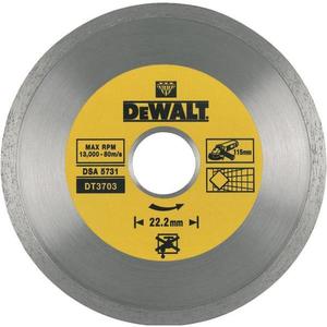 ใบตัดเพชร DeWalt ขนาด 115 มม. x 22.2 มม. แบบวงแหวนต่อเนื่อง สำหรับตัดโลหะ - Product Image 1