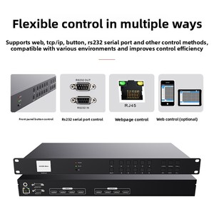 <span class=keywords><strong>Switcher</strong></span> di Immagini HD per Controllo Schermo di Conferenza Audio Video Ibrida a Matrice Digitale 8 16 Prodotto in Cina Continentale - Product Image 4