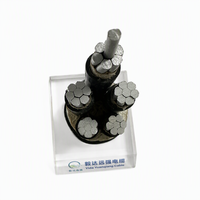 Câble d'alimentation en alliage d'aluminium YJLHV 4*120+1*70 0.6/1kV isolé XLPE avec gaine en PVC, câble électrique non blindé