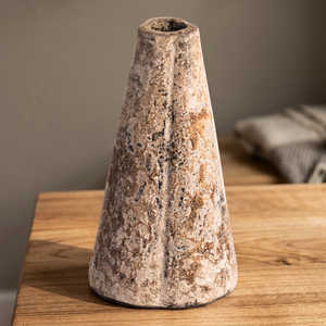 Mini Pyramide en Poterie d'Argile Rustique 14x14x26CM - Product Image 2