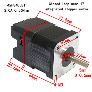 มอเตอร์สเต็ปเปอร์แบบวงปิดไฮบริด 42HS48ESI Nema 17 แรงบิด 0.56 นิวตันเมตร สำหรับหุ่นยนต์อุตสาหกรรมและเครื่องจักรสิ่งทอ - Product Image 4