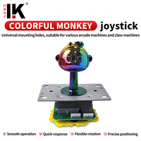 Kit Joystick Mini Arcade DIY untuk Mesin Permainan Claw Crane, Kit DIY Logam untuk Hiburan di Arcade & Ruang Permainan