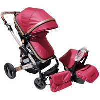Système de voyage bébé landau poussette Buggy chariot poussette pliant Kinderwagen 3in1 landau 4 en 1 landau pour bébé pour voyager