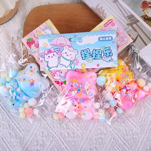 Jouets de décompression arc-en-ciel à presser, Mochi Squishy, Mochi Waffle Sticky, Mochi Patte, Jouet extensible pour le soulagement <span class=keywords><strong>du</strong></span> stress et le jeu - Product Image 4