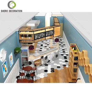 Muebles de Alta Gama Personalizados para Cafetería, Vitrina de Vidrio para Exhibición de Pan, Diseño de Barra para Decoración de Cafetería - Product Image 2