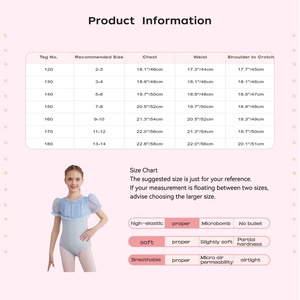Traje de Ballet para Niñas de 2 a 14 Años, para Competencia de Danza Profesional, Práctica de Ballet, Actuación, Leotardo de Entrenamiento, Gimnasia, Clases de Danza - Product Image 6