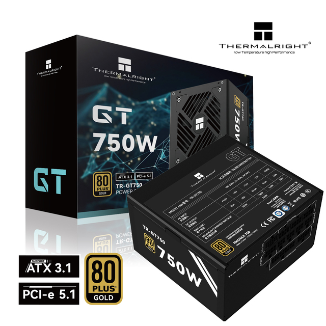 Factory in Stock Thermalright 650 W 750W 850W High Quality 80 PLUS Gold Modular ATX Desktop & Server Power Supply for Desktop