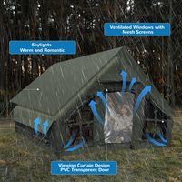 Dôme à bulles gonflable portable de 17,2 pouces, taille personnalisable, grande pièce familiale avec cloison, en tissu Oxford imperméable – Vente chaude