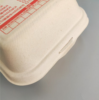 Boîtes à burger en bagasse imprimées sur mesure Emballage à emporter biodégradable écologique