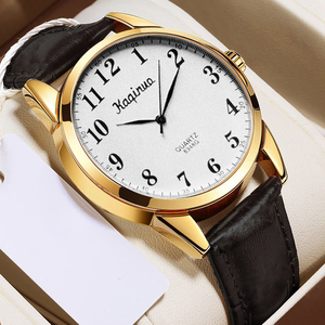 10932 <span class=keywords><strong>Orologio</strong></span> di Lusso Sportivo al Quarzo per Coppie, Alta Qualità, Display Analogico con Numeri Grandi, <span class=keywords><strong>Cinturino</strong></span> in <span class=keywords><strong>Pelle</strong></span> alla Moda per Uomini e Donne - Product Image 3