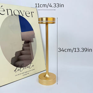 Không Dây Điều Khiển Cảm Ứng Thay Đổi Độ Sáng LED Bàn Đọc Sách Ánh Sáng Cạnh Giường Ngủ Kim Loại Pin-Powered Có Thể Sạc Lại Bắc Âu Trang Trí Nội Thất Bảng Đèn - Product Image 6