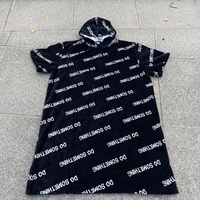 Vente en gros personnalisé coton adulte à capuche changement Surf Poncho serviette de plage à capuche Cape serviette