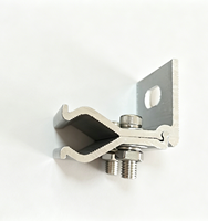 Support solaire monobloc à joint debout, en aluminium anodisé résistant à la corrosion, modèle CLAMP B, charge éolienne 60M/S