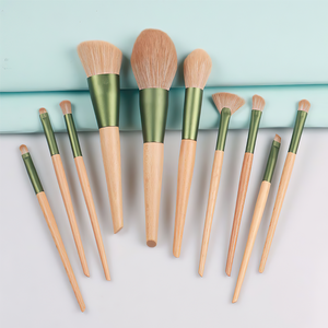 Juego de 12 <span class=keywords><strong>Brochas</strong></span> de Maquillaje Qingluo, Modelo Green Vine, Fibra Sintética, Mango de Plástico, Cangzhou, <span class=keywords><strong>Brochas</strong></span> de Cerdas Suaves <span class=keywords><strong>para</strong></span> Principiantes - Product Image 2