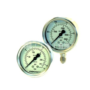 Manomètre en acier inoxydable Ashcroft 5008, 63 mm, précision 1, connexion axiale/radiale - Product Image 2